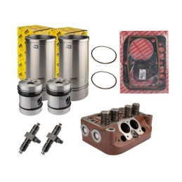 Ursus C-330 variklio remonto komplektas, galvutė, tarpinės, stūmokliai, purkštukai