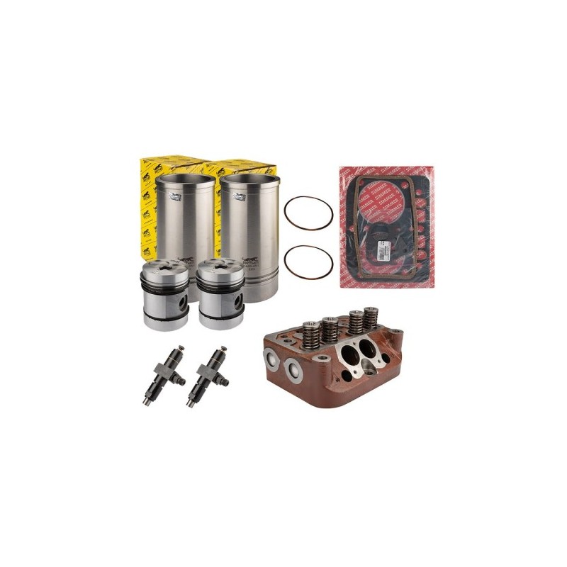 Ursus C-330 variklio remonto komplektas, galvutė, tarpinės, stūmokliai, purkštukai