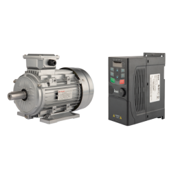 Trifazis 400 V 1,1 kW elektros variklis komplekte su trifaziu vektoriaus keitikliu GD20-1R5G-4-EU variklio greičio reguliatorium