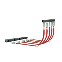 Krokodilo 0,83 m komplektas, sudarytas iš 2 sijų + įvorių + dantų