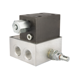 „Cetop“ automatinis perjungimo vožtuvas mėšlo kratytuvui, sriegis: 1/2 colio, srautas: 80 l/min, maksimalus slėgis: 350 barų