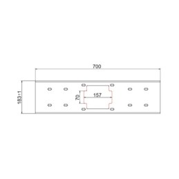 3 aliuminio krumpliaračių rinkinys L:450 skirstytuvui su sija ir tvirtinimo elementais