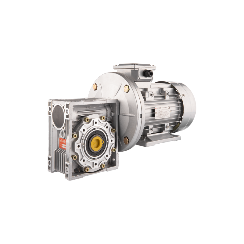 Trifazis 380 V 3 kW elektros variklis su HMRV 75 IEC100 sliekine pavarų dėže, kurios perdavimo skaičius yra 1:7,5. Atitinka NMRV