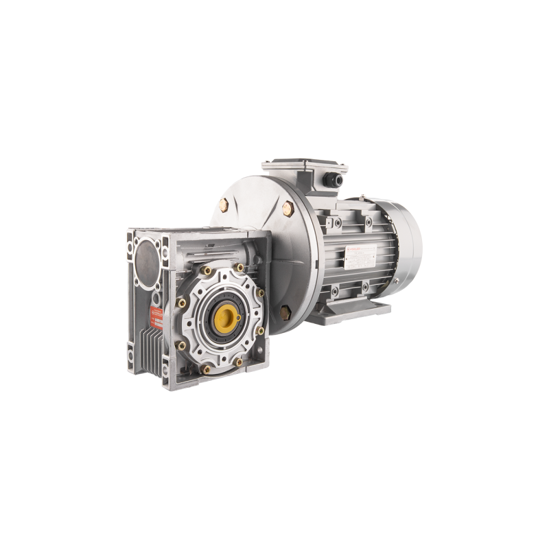 Trifazis 380 V 2,2 kW elektros variklis su HMRV 75 IEC100 sliekine pavarų dėže, kurios perdavimo skaičius yra 1:7,5. Atitinka NM