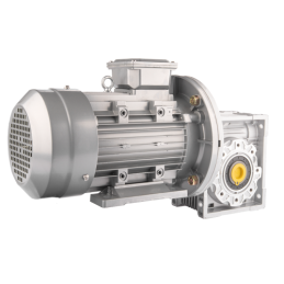 Trifazis 380 V 2,2 kW elektros variklis su HMRV 75 IEC100 sliekine pavarų dėže, kurios perdavimo skaičius yra 1:7,5. Atitinka NM