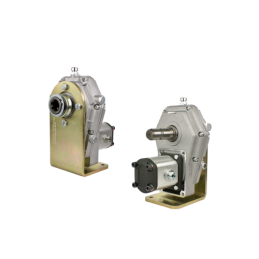 Daugiklio priedas su krumpliniu siurbliu, našumas iki 53 l/min + papildomas kardaninis velenas. Komplekte yra pagrindo tvirtinim