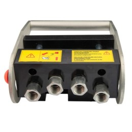 Pilnai sukomplektuota hidraulinė daugiafunkcinė jungtis, greito prijungimo jungtis, lizdas, kištukas, 4 kanalų, 1/2 colio, front