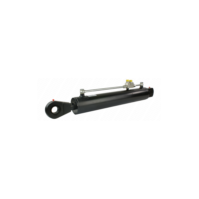 Dvigubo veikimo hidraulinio cilindro ilgis: 840 mm, eiga: 500 mm, CJ2F-100/50/500 su fiksavimo apsauginiu vožtuvu