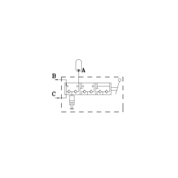 Priekabos hidraulinės stabdžių sistemos avarinis apsauginis vožtuvas