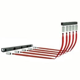 Krokodilo 0,83 m komplektas 2x sija + įvorės + dantys + tvirtinimas