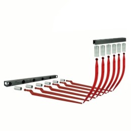 „Crocodile“ 1,02 m komplektas, sudarytas iš 2 sijų + įvorių + dantų