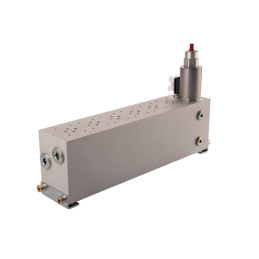 Jungiamosios plokštės vožtuvų blokas su 6 sekcijų srauto reguliatoriumi CETOP 3 NG6