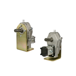 Daugiklio tvirtinimas su išsikišusiu kardaniniu velenu abiejose pusėse ir krumpliniu siurbliu, našumas iki 53 l/min. Pridedamas 