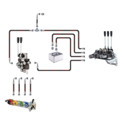 Hidraulika MF255 Ursus 3512 2812 hidraulinis skirstytuvas, 2 ir 3 sekcijų žarnos ir jungtys