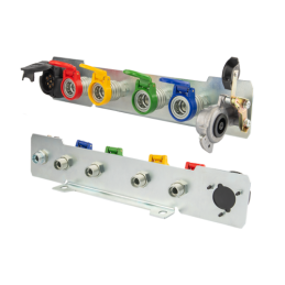 Hidraulika MF255 Ursus 3512 2812 hidraulinis skirstytuvas, 2 sekcijos ir 2 sekcijų žarnos bei jungtys