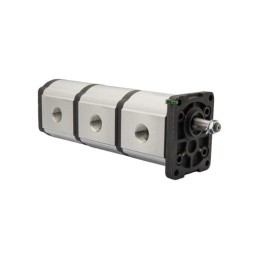 Dešinysis 3 sekcijų krumpliaratinis hidraulinis siurblys, 2 grupė, našumas: 26/26/26 cm3/aps., našumas (1500 aps.): 39/39/39 l/m