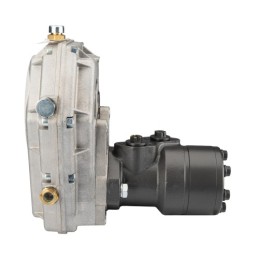 GR3 reduktorius, perdavimo skaičius: 3,0:1 + hidraulinis variklis BMR 160 375 aps./min. 9,6 kW 25 mm velenas