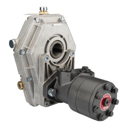 GR3 reduktorius, perdavimo skaičius: 3,0:1 + hidraulinis variklis BMR 200 300 aps./min. 8,2 kW 25 mm velenas