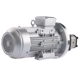 Dešinės pusės krumpliaratis hidraulinis siurblys 6L + 3 fazių elektros variklis IE3 400V 2.2kW 20MPa