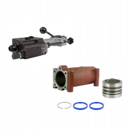 Hidraulinis skirstytuvas 42371011, montuojamas po sėdyne C-330 modelyje, komplektuojamas su sustiprintu remonto komplektu.