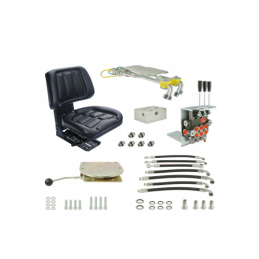 Komplektas gamyklinės hidraulikos modifikavimui ir išplėtimui Ursus C-330 traktoriuose, komplektas su nauja sėdyne ir pasukamu d