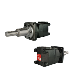 BMT hidraulinio variklio darbinis tūris: 500 cm3/aps. Apsisukimai: 238 aps./min. Galia: 1220 Nm. Su 40 mm įvore BMT variklio vel