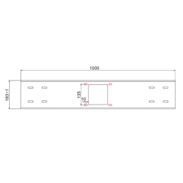Pilnas 1:1,44 transmisijos mazgas skirstytuvui su saugos sankabomis + 1000 mm sija ir tvirtinimo elementais