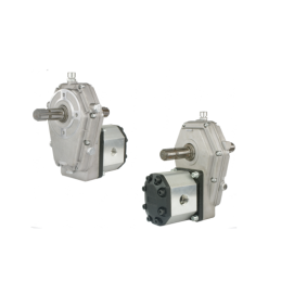 Daugiklio tvirtinimas su išsikišusiu kardaniniu velenu abiejose pusėse su krumpliniu siurbliu, našumas iki 67 l/min.