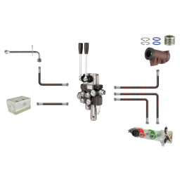 Išorinių 2 sekcijų skirstytuvo, 1 sekcijos slankiojančios hidraulikos komplektas c 360 c 360-3p