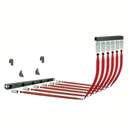 „Crocodile“ 1,02 m komplektas, 2 sijos + įvorės + dantys + tvirtinimas