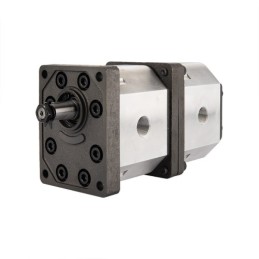 Kairysis 2 sekcijų krumpliaratinis hidraulinis siurblys, 3 grupė, tūris: 39/34 cm3/aps., našumas (1500 aps.): 58/51 l/min.