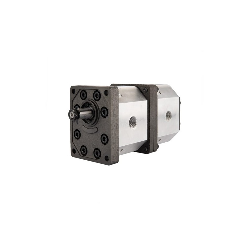 Kairysis 2 sekcijų krumpliaratinis hidraulinis siurblys, 3 grupė, tūris: 39/34 cm3/aps., našumas (1500 aps.): 58/51 l/min.