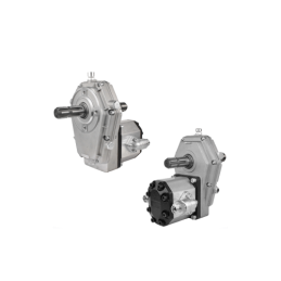 Daugiklio tvirtinimas su išsikišusiu kardaniniu velenu abiejose pusėse su krumpliniu siurbliu, našumas iki 94 l/min.