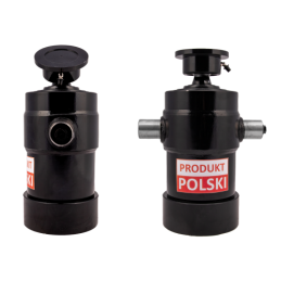 Teleskopinis hidraulinis cilindras priekabai, eiga: 1000 mm + suvirinimo lizdas