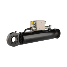 Hidraulinis plūgo pasukimo cilindras CJ2F-80/40/236 L:480 U40W komplekte su pasukimo valdymo vožtuvu