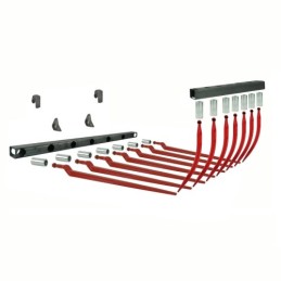 „Crocodile“ 1,21 m komplektas, 2 sijos + įvorės + dantys + tvirtinimas