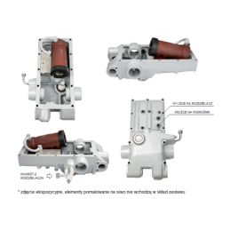 3 sekcijų išorinio skirstytuvo komplektas, 1 sekcijos plūduriuojanti hidraulika C 360 C 360-3P