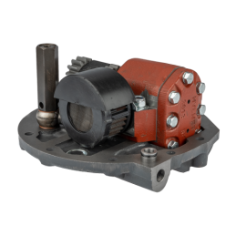 3 sekcijų hidraulinis skirstytuvas su sustiprinta pompa ir naujo tipo dangteliu su išorinio skirstytuvo išleidimo anga