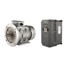 Trifazis 400 V 3 kW elektros variklis su GD20-004G-4-EU trifaziu vektoriaus keitikliu ir variklio greičio reguliatoriumi