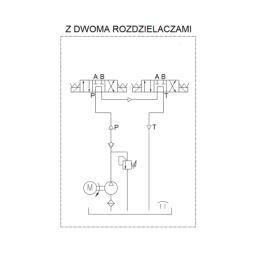 Pilnai sukomplektuotas mobilus hidraulinis agregatas 24V 2,2kW 2,5cm3 12L su dviem solenoidiniais vožtuvais