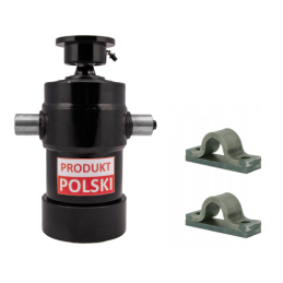 Teleskopinis hidraulinis cilindras priekabai, eiga: 1000 mm, komplektuojamas su suvirinimo lizdu ir kaiščio tvirtinimu