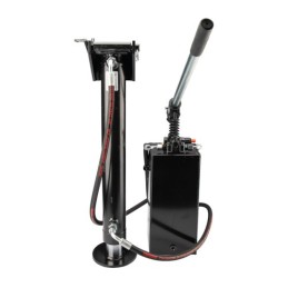 Hidraulinis atraminis pėdos cilindras, dvigubo veikimo cilindro ilgis: 690 mm, eiga 500 mm + tvirtinimo detalės su 25 cm3 rankin