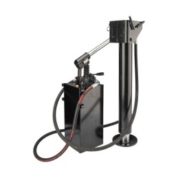 Hidraulinis atraminis pėdos cilindras, dvigubo veikimo cilindro ilgis: 690 mm, eiga 500 mm + tvirtinimo detalės su 25 cm3 rankin