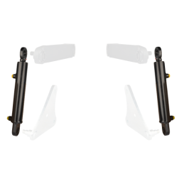 Galinės pakabos atramos komplektas, skirtas Ursus C-360 C-355 C-360-3P. Du vienpusio veikimo cilindrai, dvi viršutinės svirtys, 