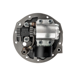 3 sekcijų hidraulinis skirstytuvas su sustiprinta pompa ir naujo tipo dangteliu su išorinio skirstytuvo išleidimo anga