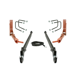 C-385 trijų taškų kablio komplektas. CBM 3 kat. šoniniai strypai, 950 ilgis, 30 storis + trumpo siekio teleskopai.