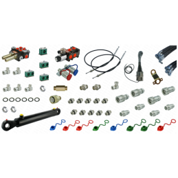 Pilna hidraulika Tur Zetor 5211 - 7211 krautuvui, skirstytuvas + vairasvirtė su trosais + solenoidinis vožtuvas + kaušo cilindra