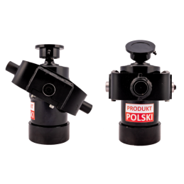 Teleskopinis hidraulinis cilindras priekabai, eiga: 1000 mm + atrama ir suvirinimo lizdas