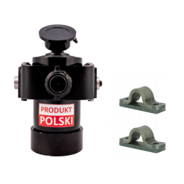 Teleskopinis hidraulinis cilindras priekabai, eiga: 1000 mm, komplektuojamas su atrama, suvirinimo antgaliu ir kaiščio tvirtinim