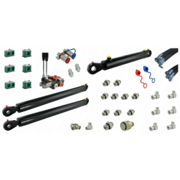 Pilna hidraulika Tur Zetor 5211 - 7211 krautuvui, skirstytuvas + du kėlimo cilindrai ir vienas kaušo cilindras + žarnos + kompon